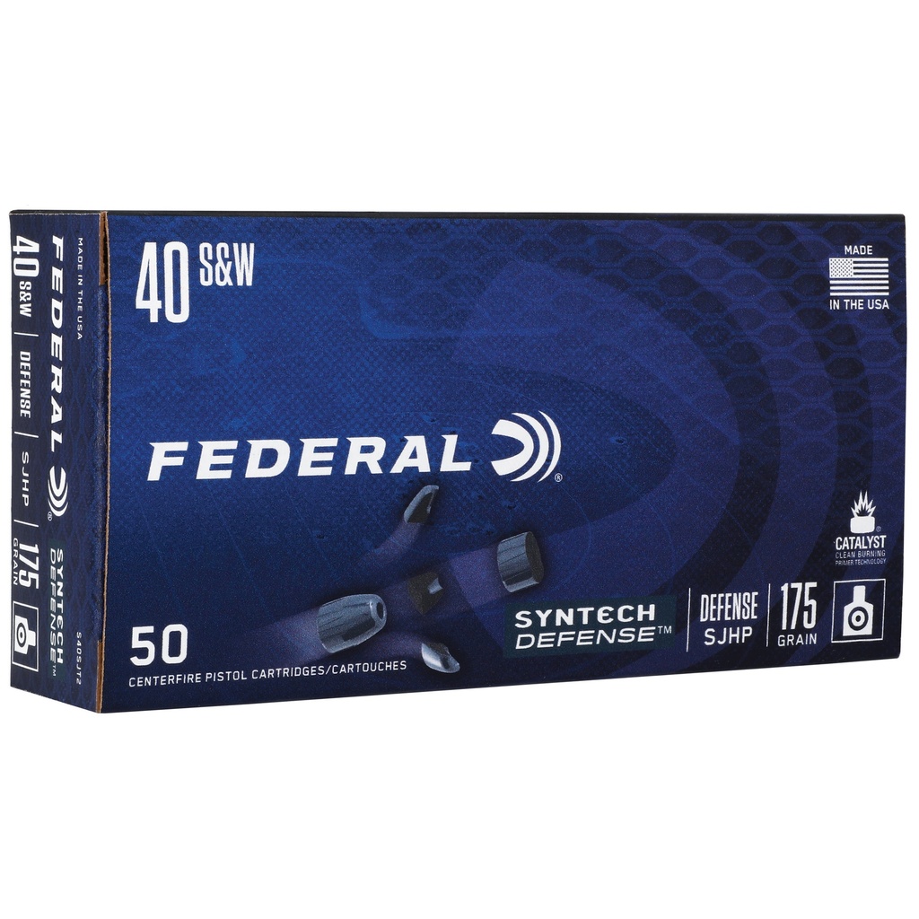 FED SYN DEF 40 S&W 175GR SJHP 50/500