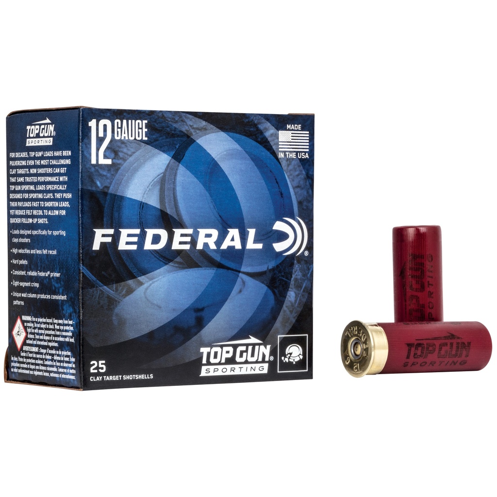 FED TOP GUN 12GA 2.75" #7.5 1 OZ 25/