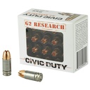 G2R CIVIC DUTY 9MM 100GR 20/500