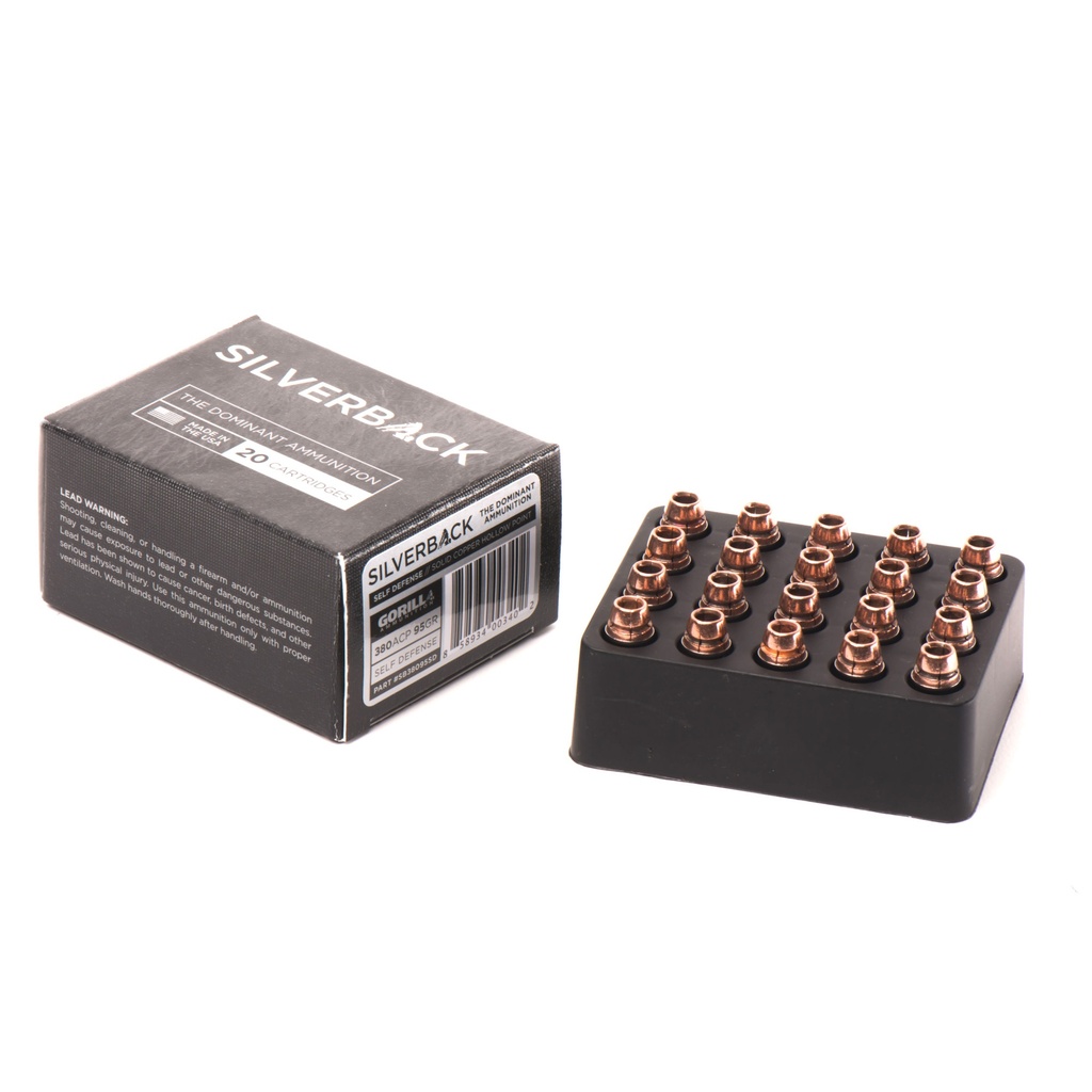 GORILLA SLVRBCK 380ACP 95GR 20/200