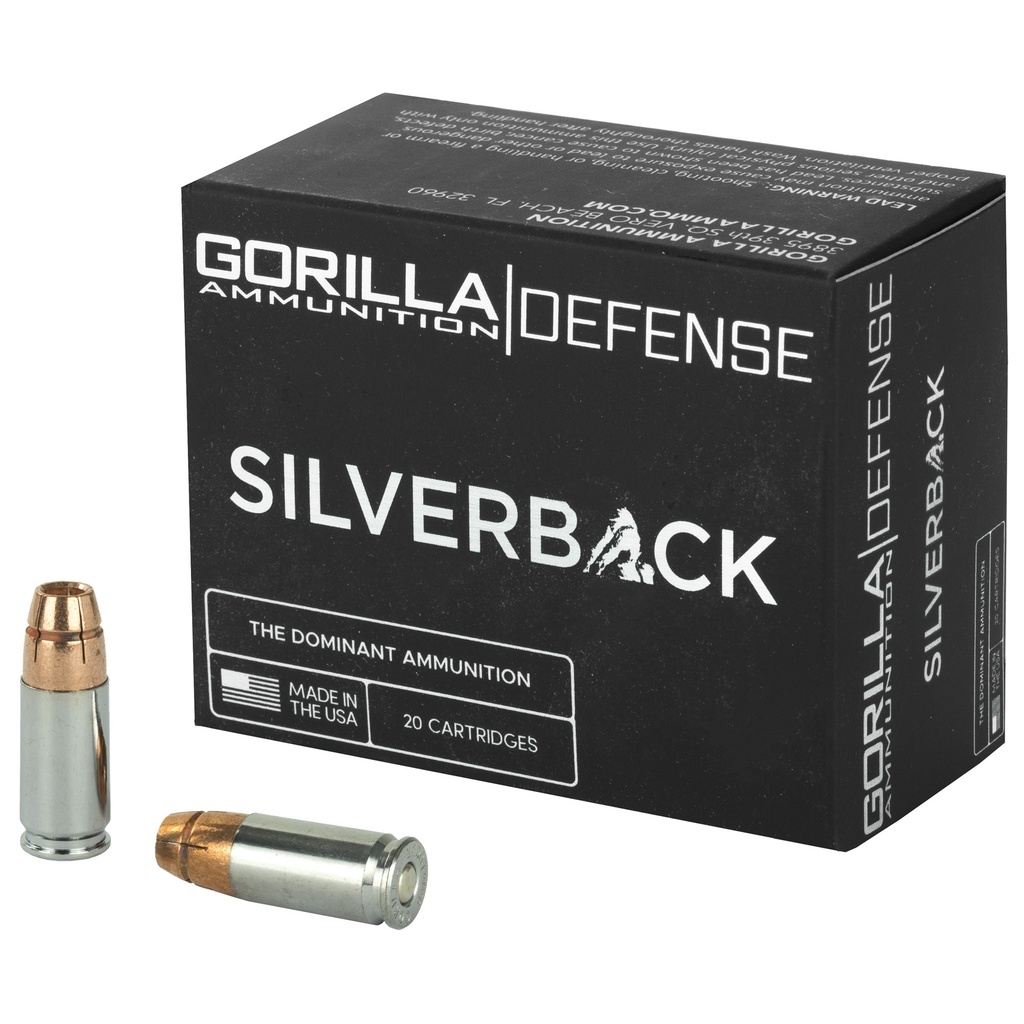 GORILLA SLVRBCK 9MM 135GR 20/200