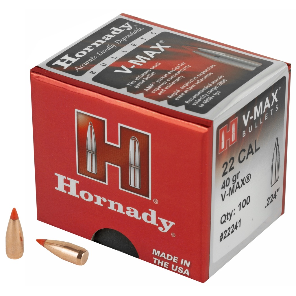 HRNDY V-MAX 22 CAL .224 40GR 100CT