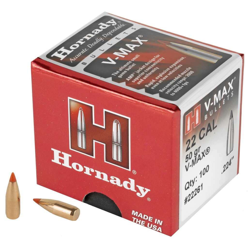 HRNDY V-MAX 22 CAL .224 50GR 100CT