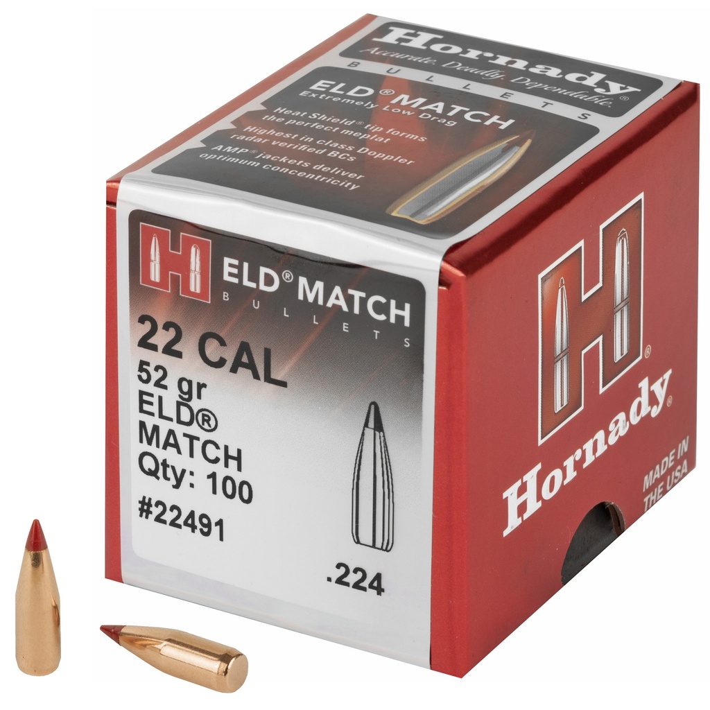 HRNDY ELD-M 22CAL .224 52GR 100CT