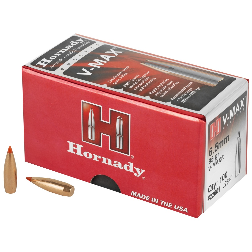 HRNDY V-MAX 6.5MM .264 95GR 100CT