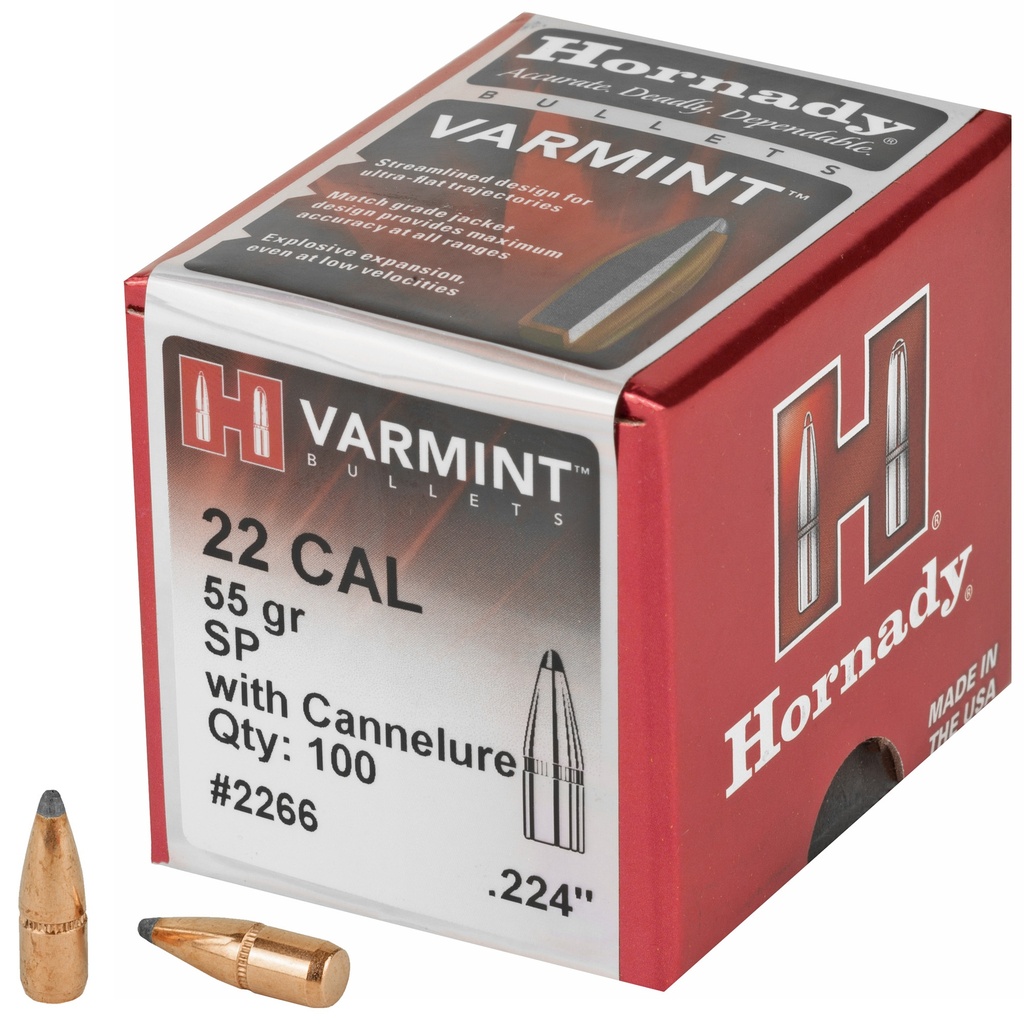 HRNDY 22CAL .224 55GR SP W/C 100CT