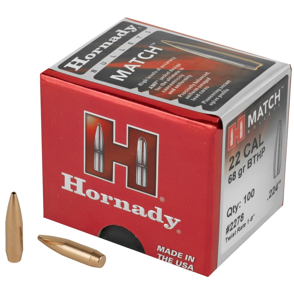 HRNDY MATCH 22CAL .224 68GR 100CT