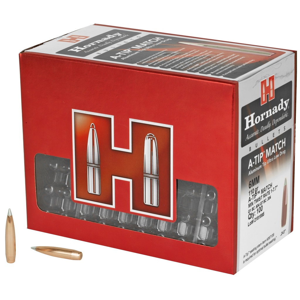 HRNDY A-TIP 6MM .243 110GR 100CT