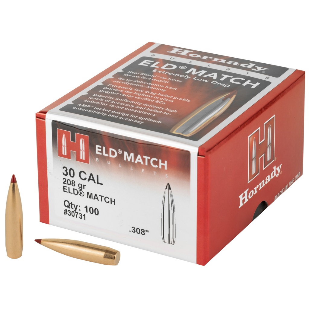 HRNDY ELD-M 30CAL .308 208GR 100CT