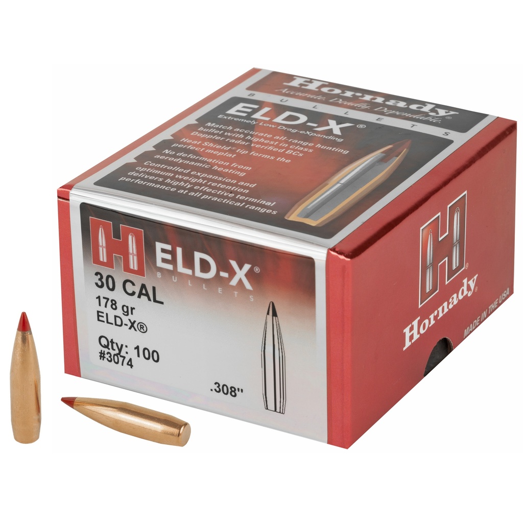 HRNDY ELD-X 30CAL .308 178GR 100CT