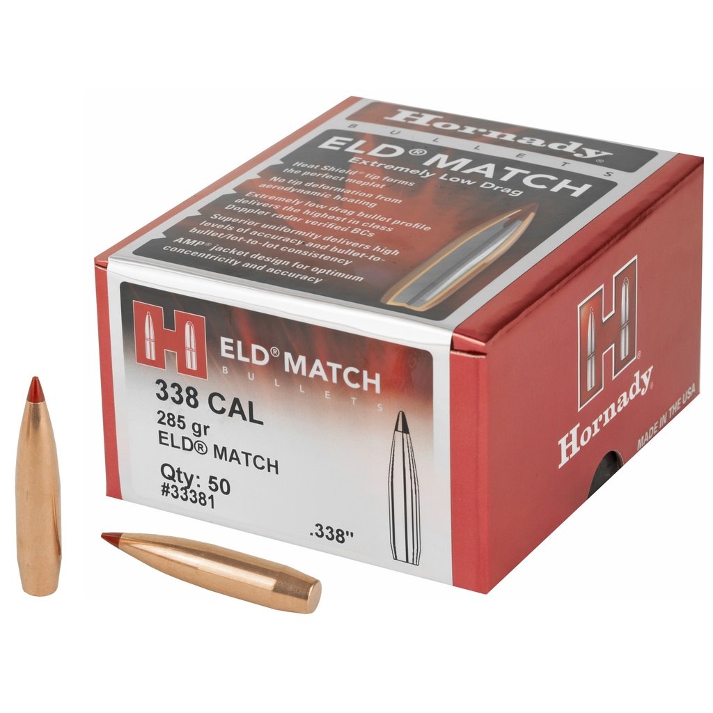 HRNDY ELD-M 338CAL 285GR 50