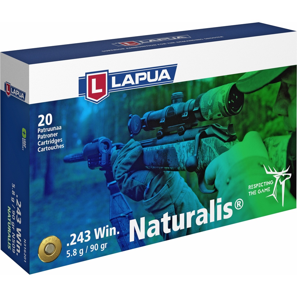 LAPUA 243 WIN 90GR FMJ 20/600