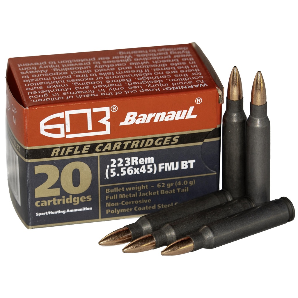 BARNAUL 223REM 62GR FMJ 20/500