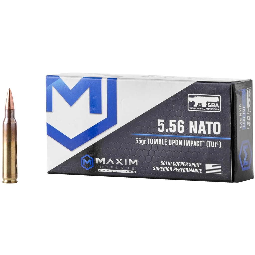 MAXIM 556NATO 55GR TUI SBA 20/500