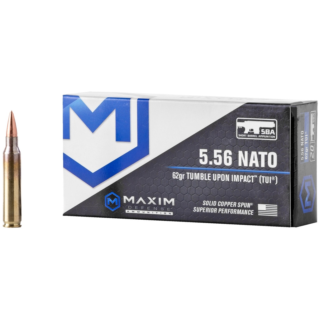 MAXIM 556NATO 62GR TUI SBA 20/500