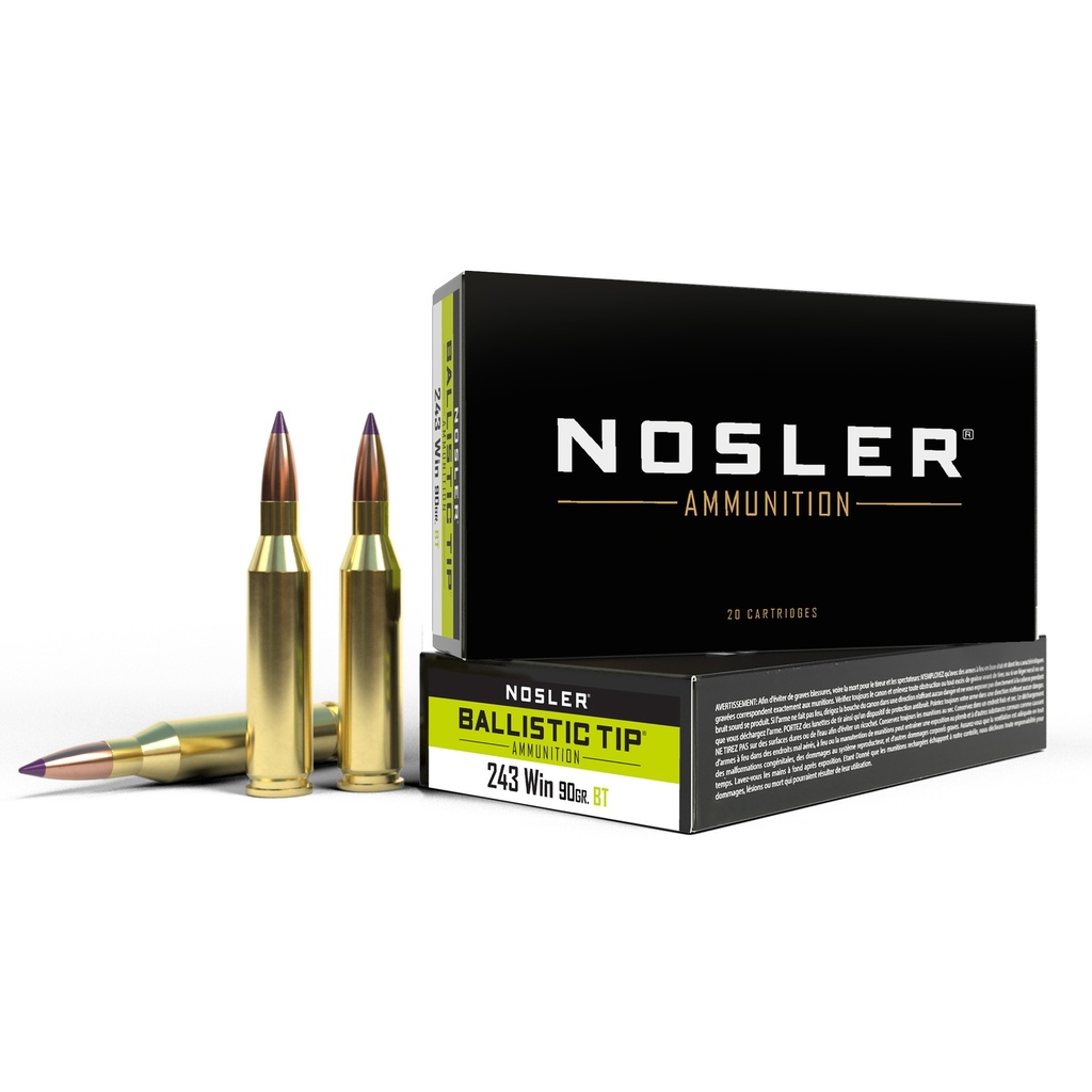 NOSLER 243WIN 90GR BT 20/200