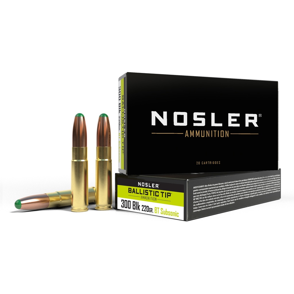 NOSLER 300BLK 220GR BT RN 20/200