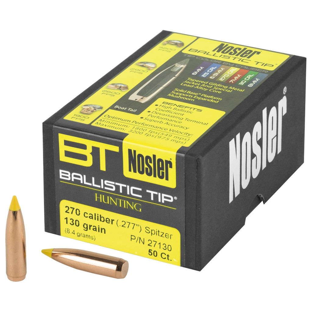 NOSLER 270 CAL 130GR 50CT