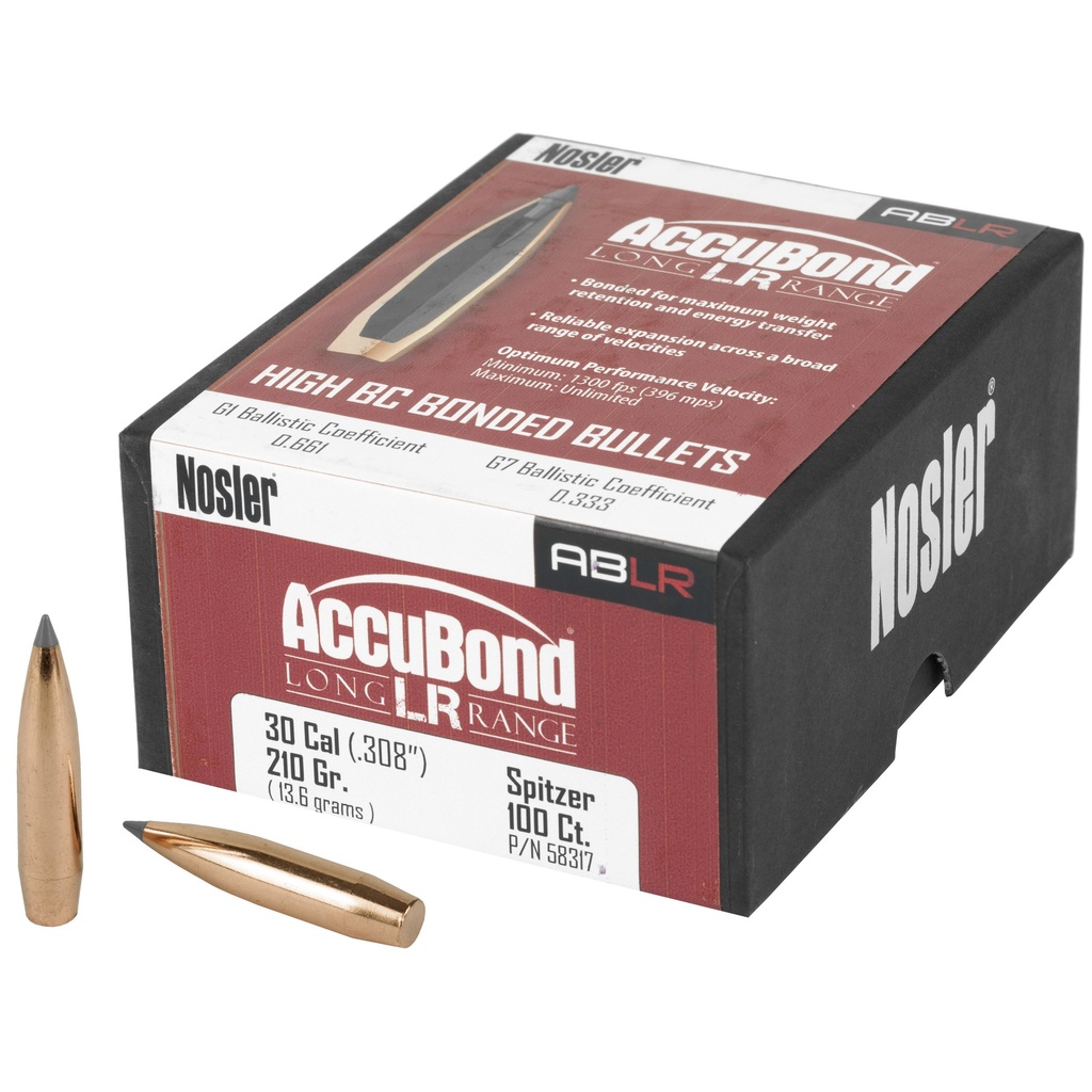 NOSLER ABLR 30 CAL 210GR SP 100CT