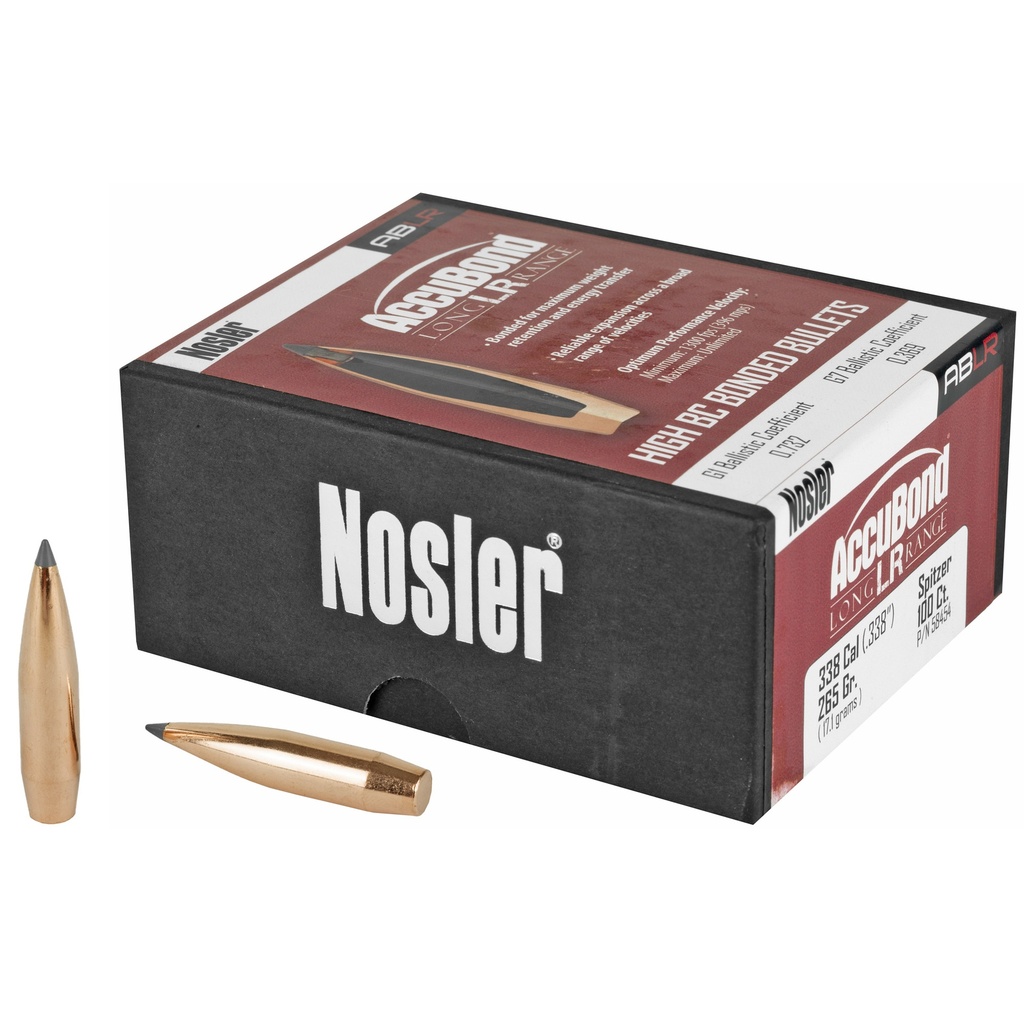 NOSLER ABLR 338 CAL 265GR SP 100CT