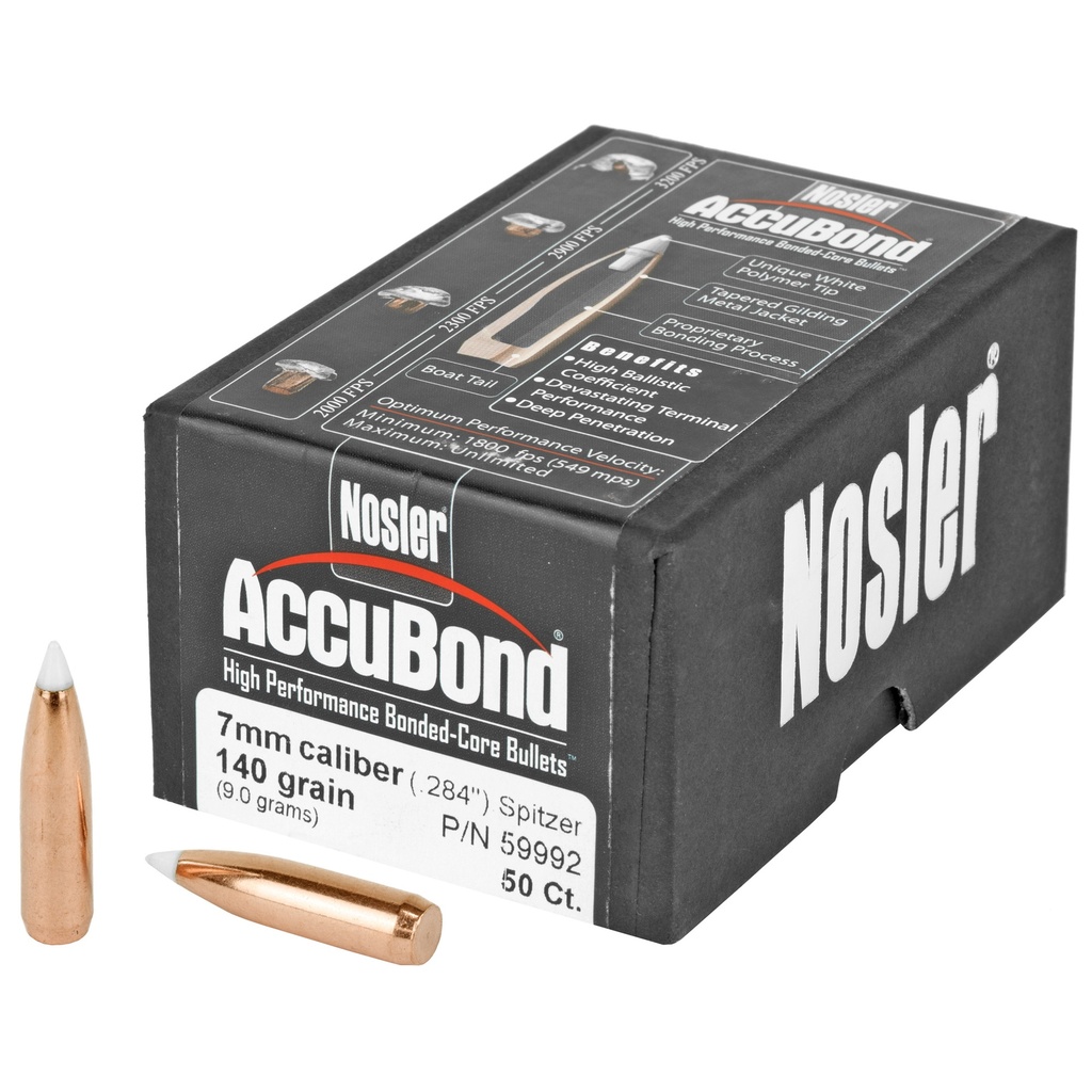 NOSLER 7MM 140GR ACCUBOND 50CT