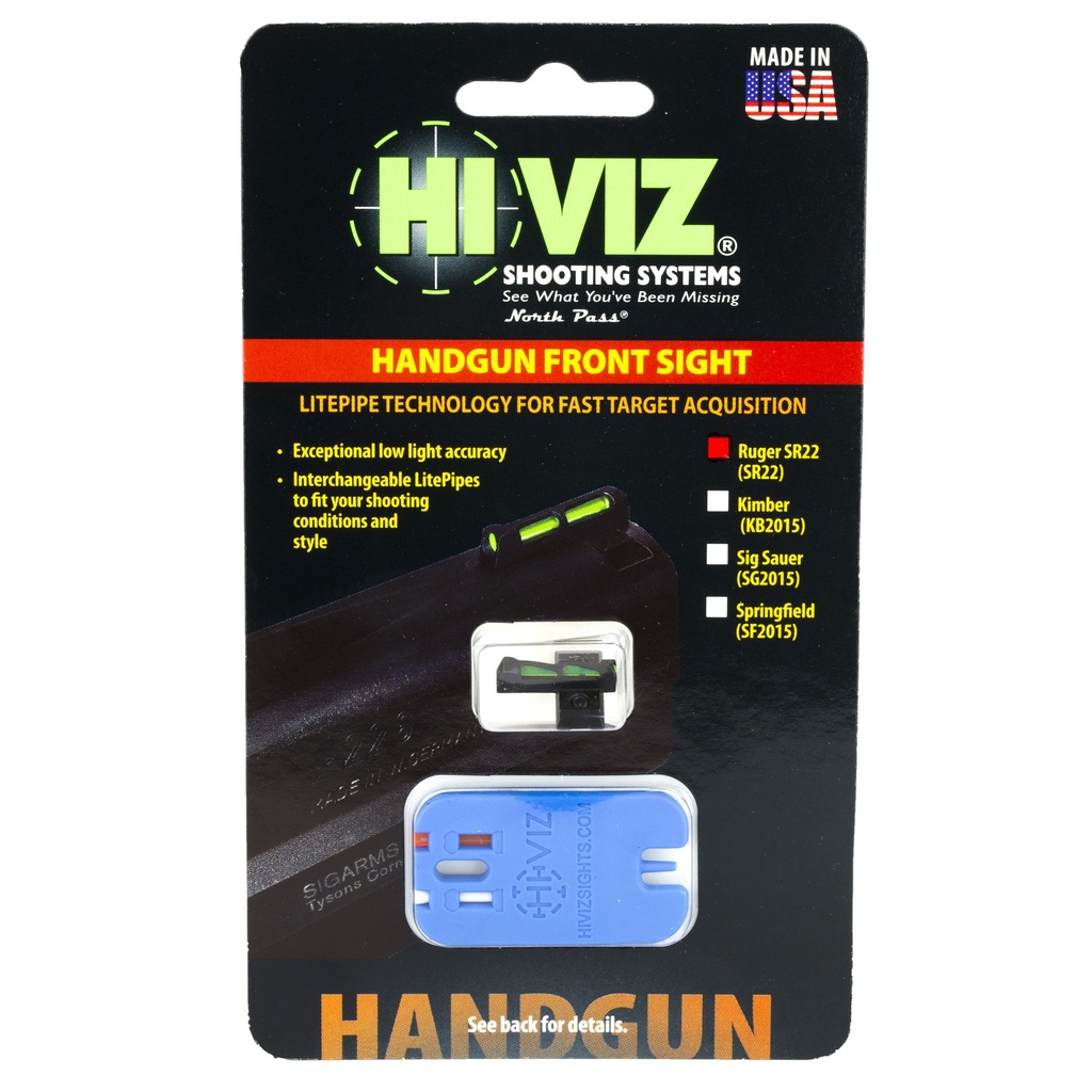 HIVIZ LITEWAVE FRNT SIGHT RUG SR22