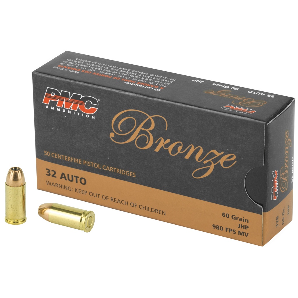 PMC BRNZ 32ACP 60GR JHP 50/1000