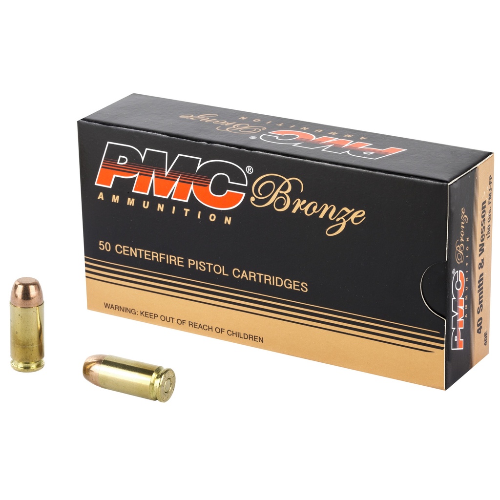 PMC BRNZ 40SW 180GR FMJ FP 50/1000