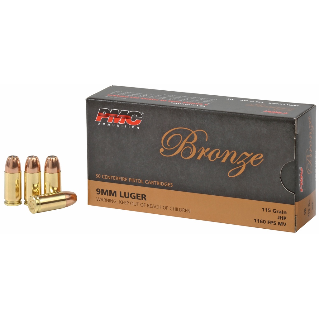 PMC BRNZ 9MM 115GR JHP 50/1000