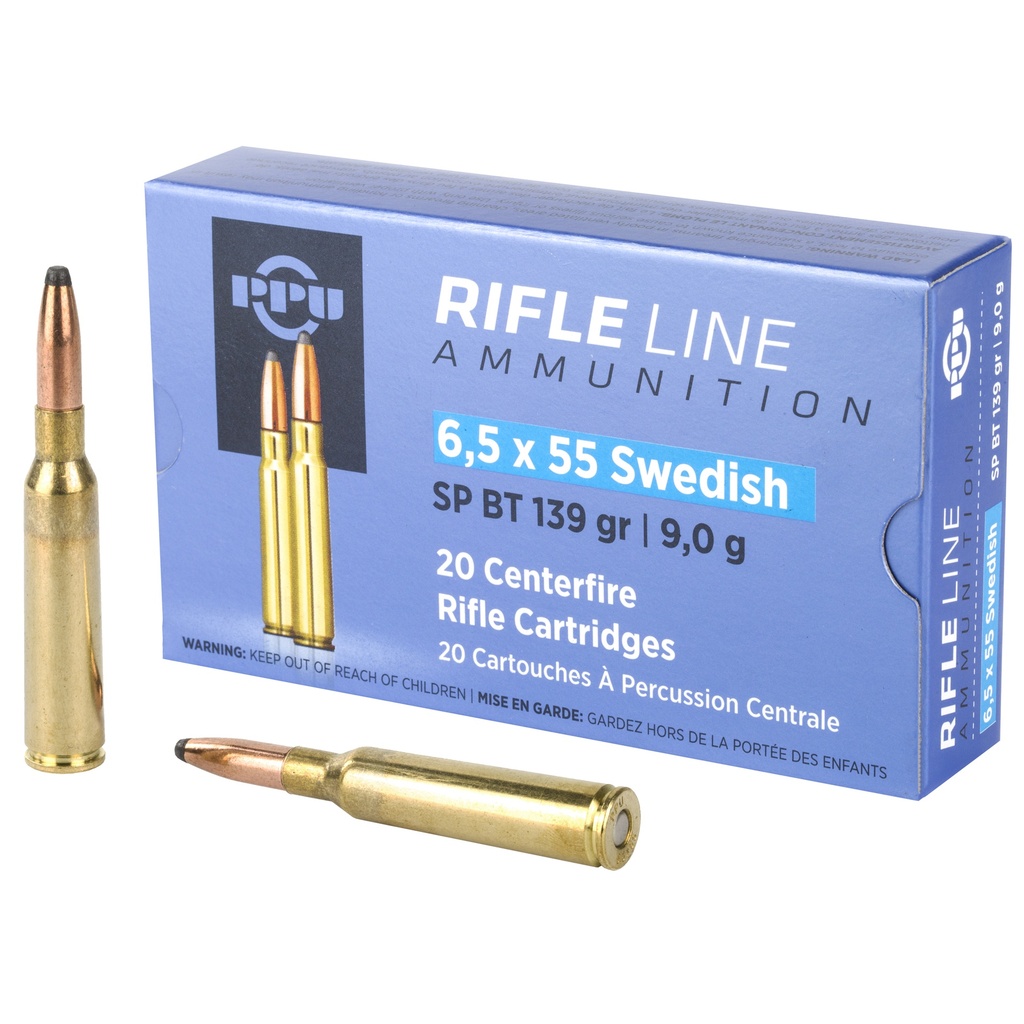 PPU 6.5X55 SWEDISH SP 139GR 20/200