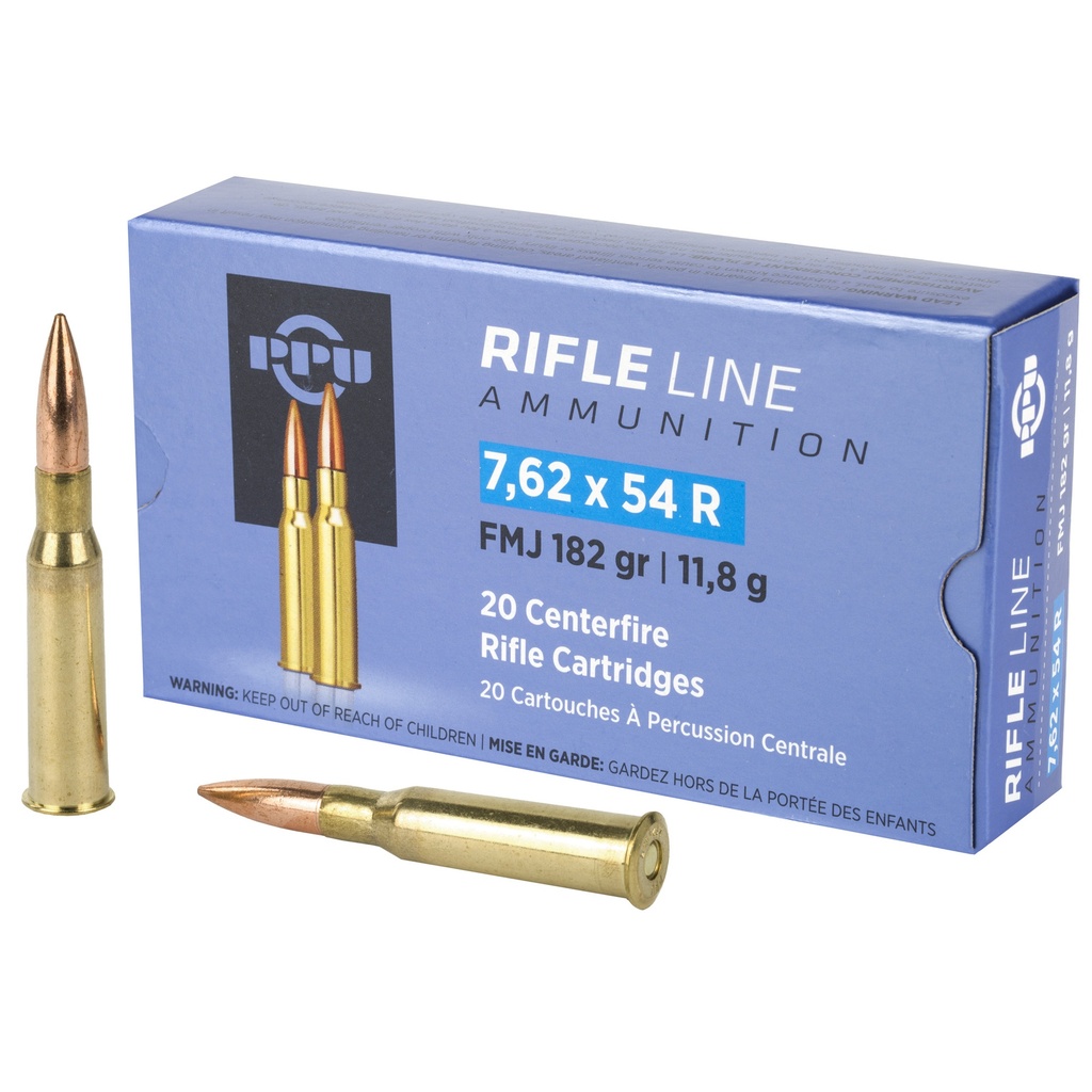 PPU 7.62X54R FMJ 182GR 20/200