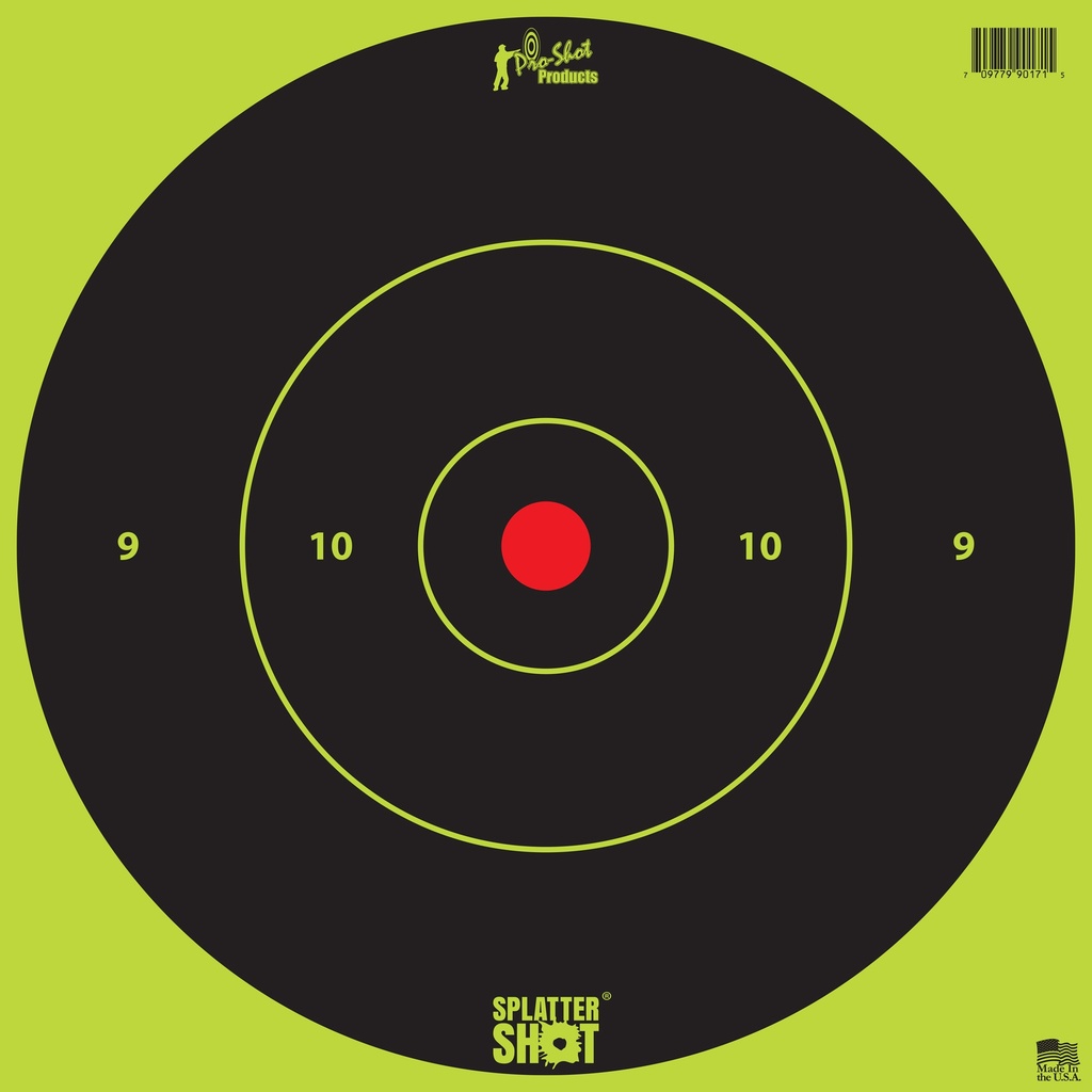 PRO-SHOT TARGET 12" GN BLSE TP 5PK