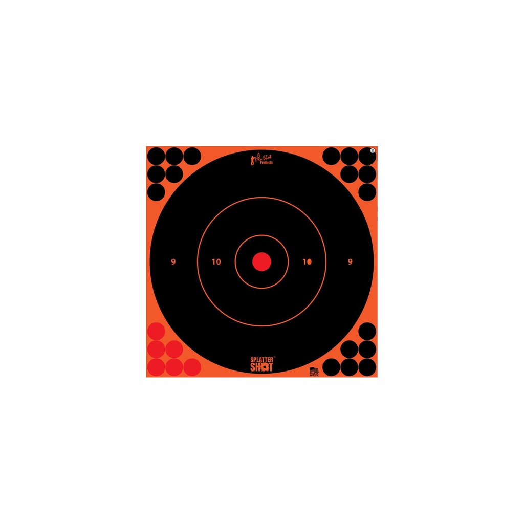 PRO-SHOT TARGET 12" ORN BULLSEYE 5PK