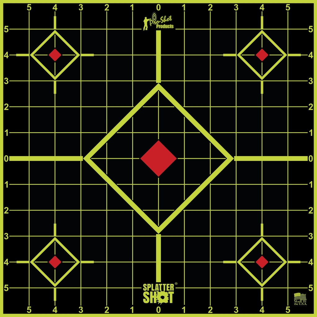 PRO-SHOT TARGET 12" GRN SIGHT-IN 5PK