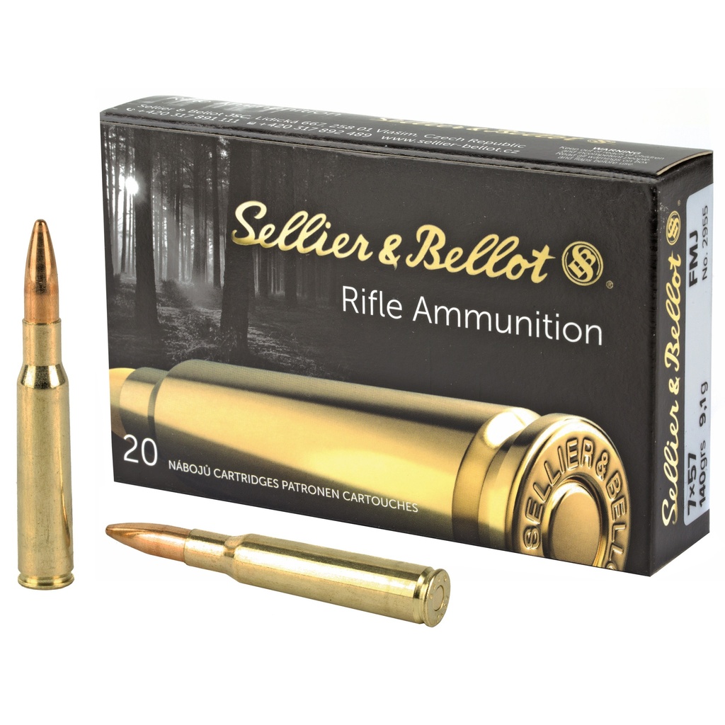 S&B 7X57 140GR FMJ 20/400