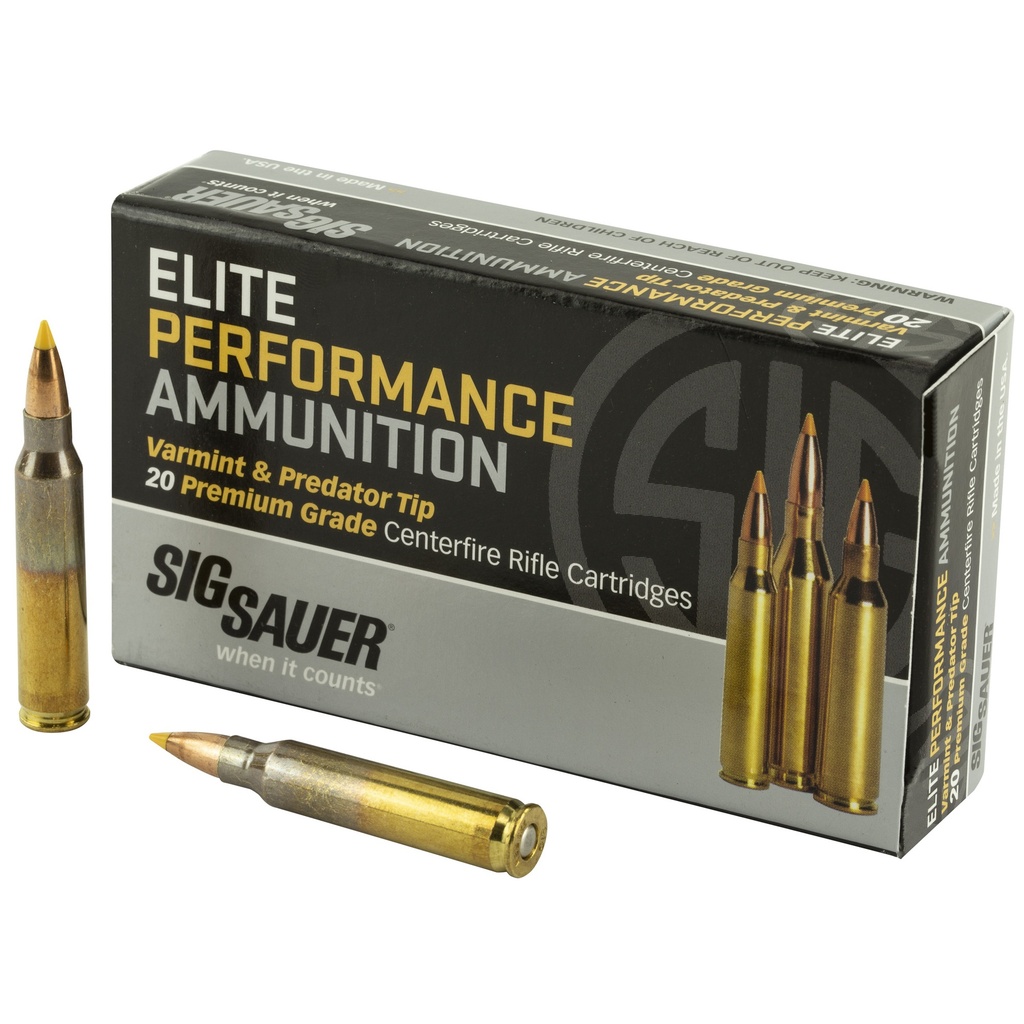 SIG AMMO 223REM 40GR V&P 20/200