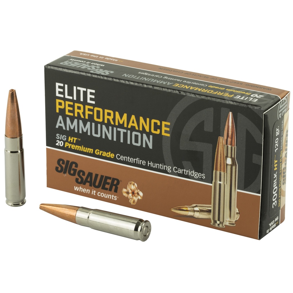 SIG AMMO 300BLK 120GR ELT HNT 20/200