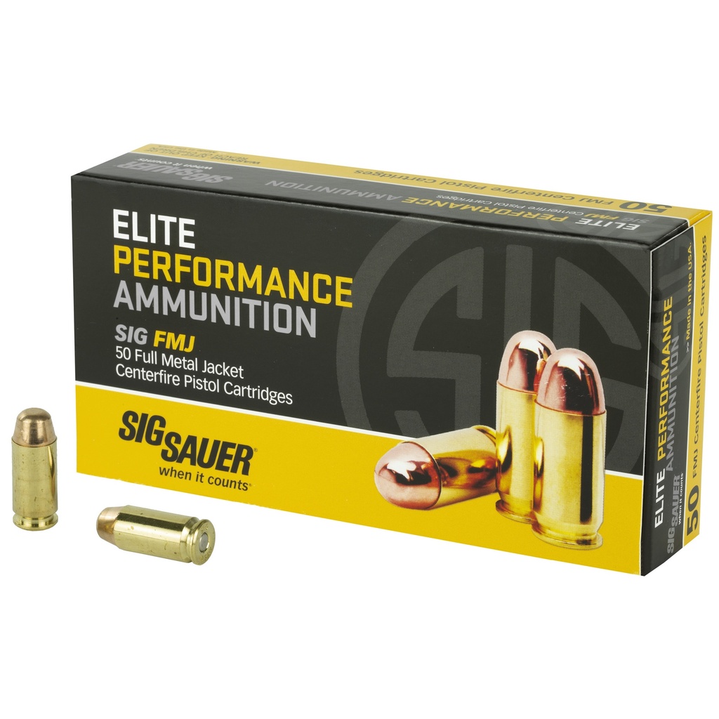 SIG AMMO 40SW 180GR FMJ 50/1000