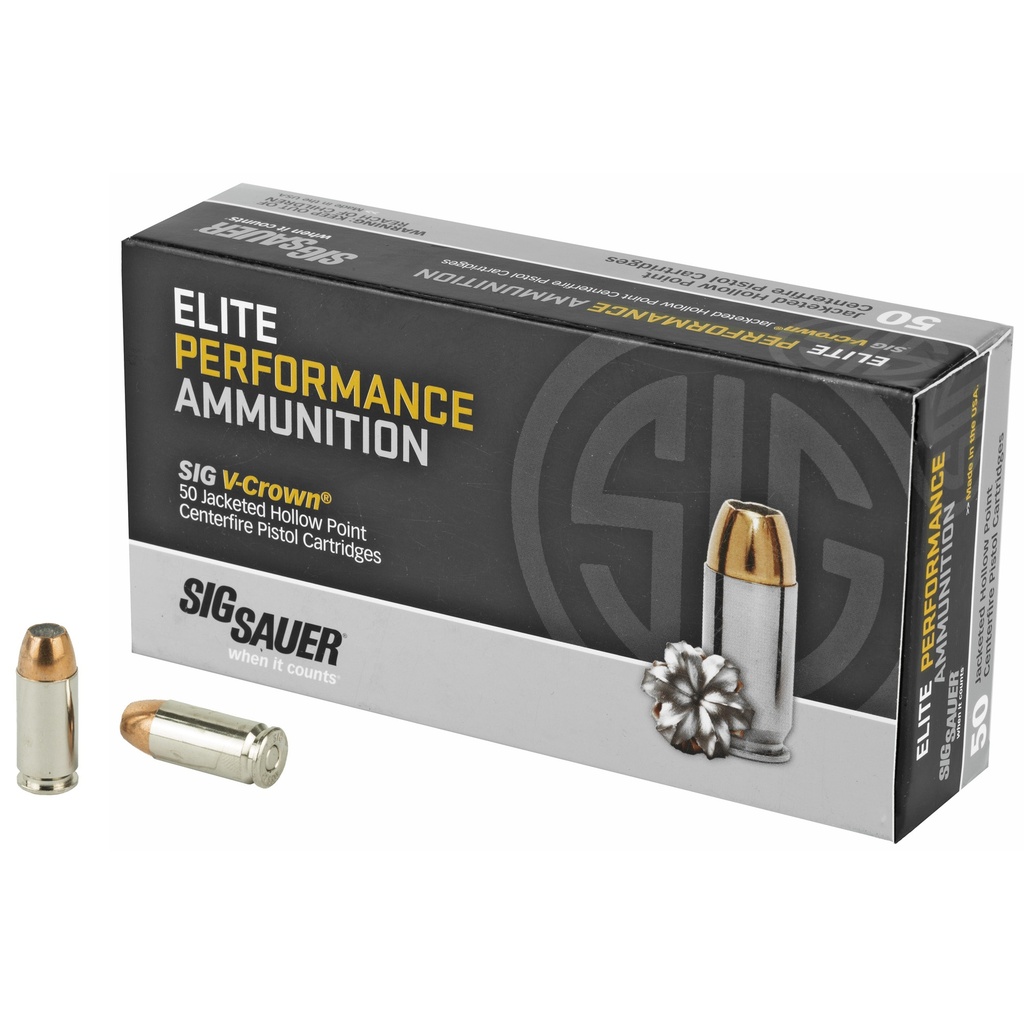 SIG AMMO 40SW 165GR JHP 50/500