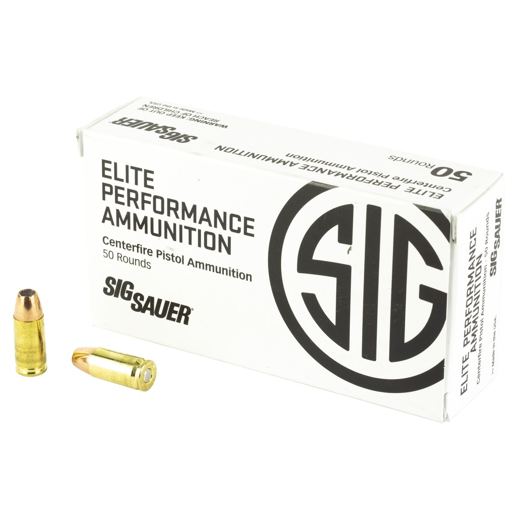 SIG AMMO 9MM 124GR JHP 50/1000