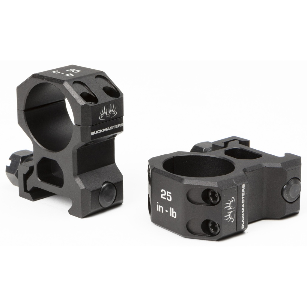 SIG BUCKMSTRS RINGS 1" ALUM HIGH BLK