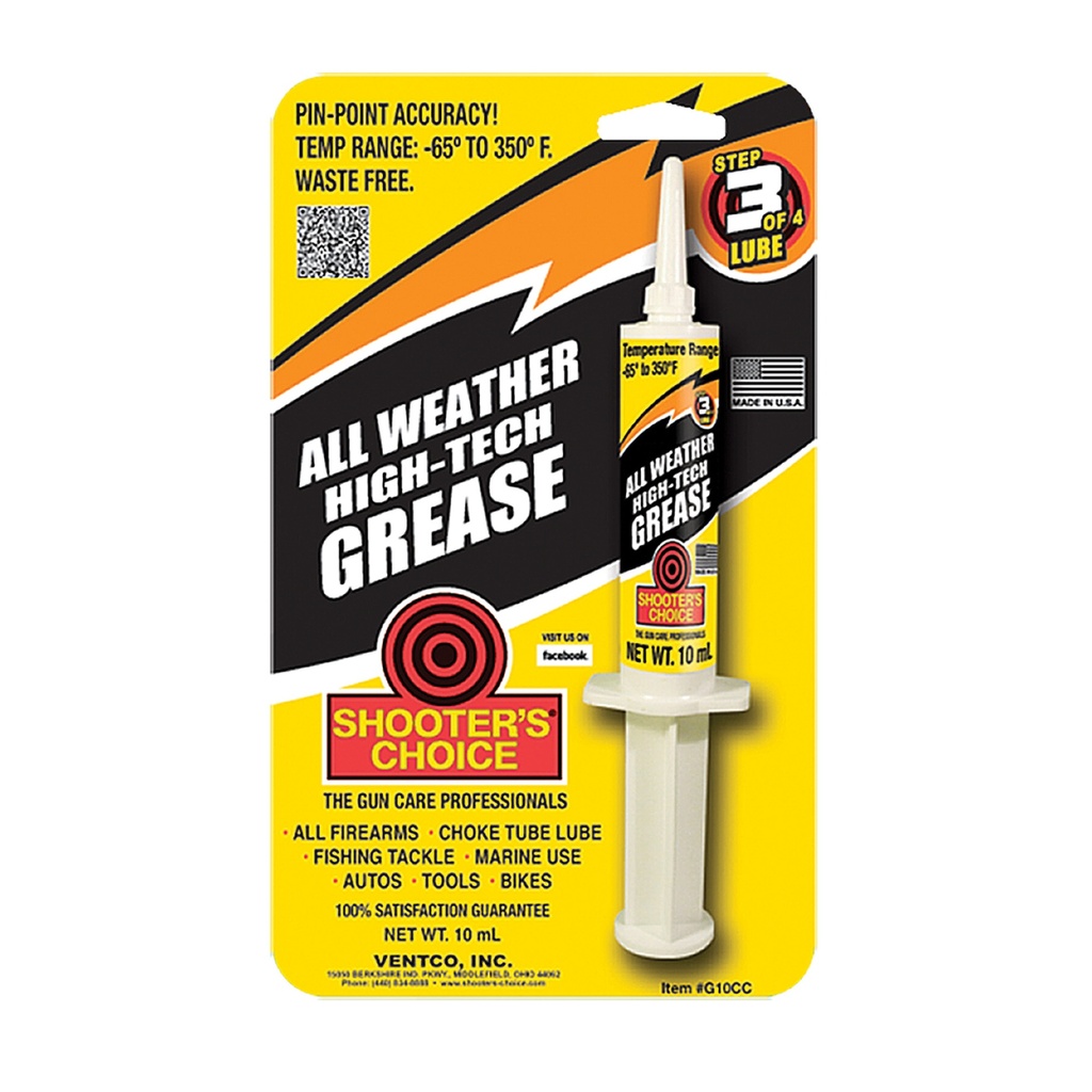 SHOOTERS CHOICE GREASE SYRINGE 10CC