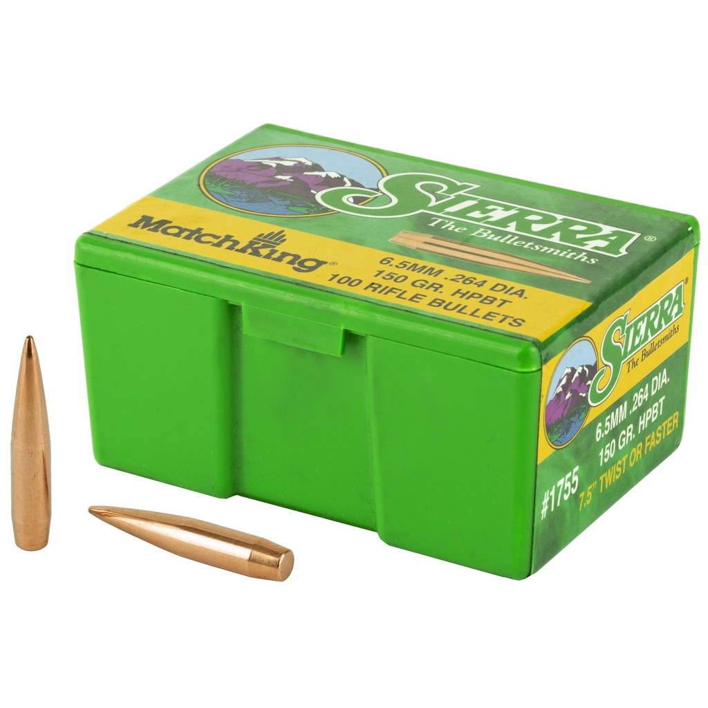 SIERRA MATCHKING .264 150GR 100CT