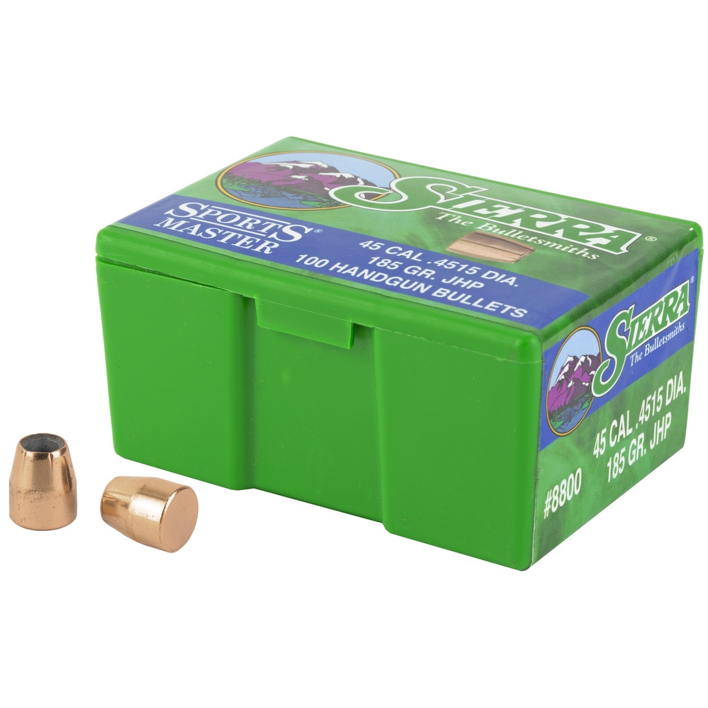 SIERRA SPORTSMASTER .45 185GR 100 CT