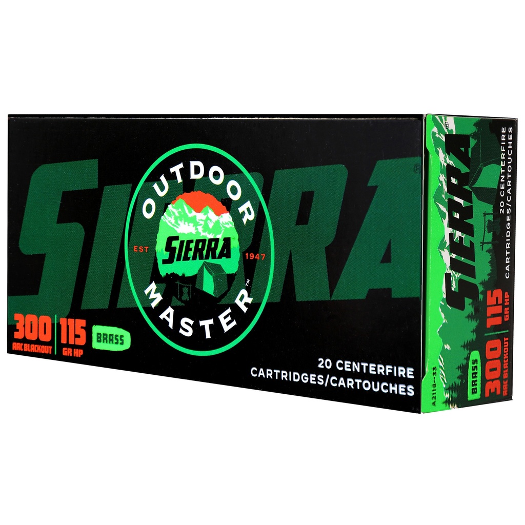 SIERRA OTDMST 300BLK 115GR HP 20/200