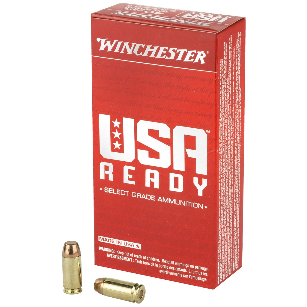 WIN USA RDY 40SW 165GR FMJ 50/500