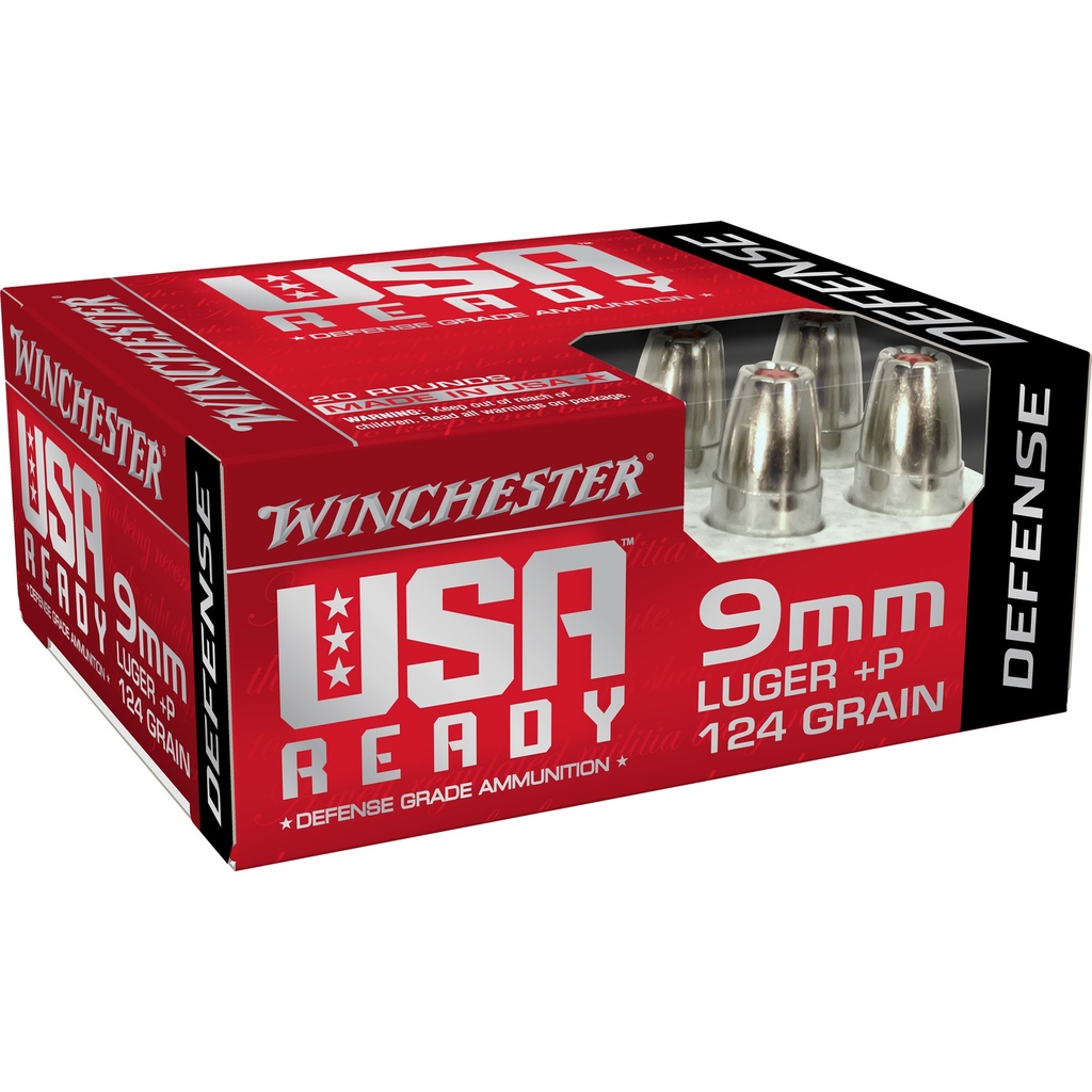 WIN 9MM LUGER +P 124GR HX HP 20/200