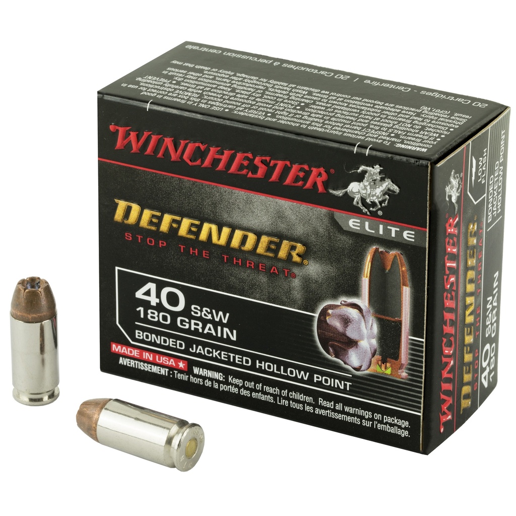 WIN DEFENDER 40SW 180GR JHP 20/200