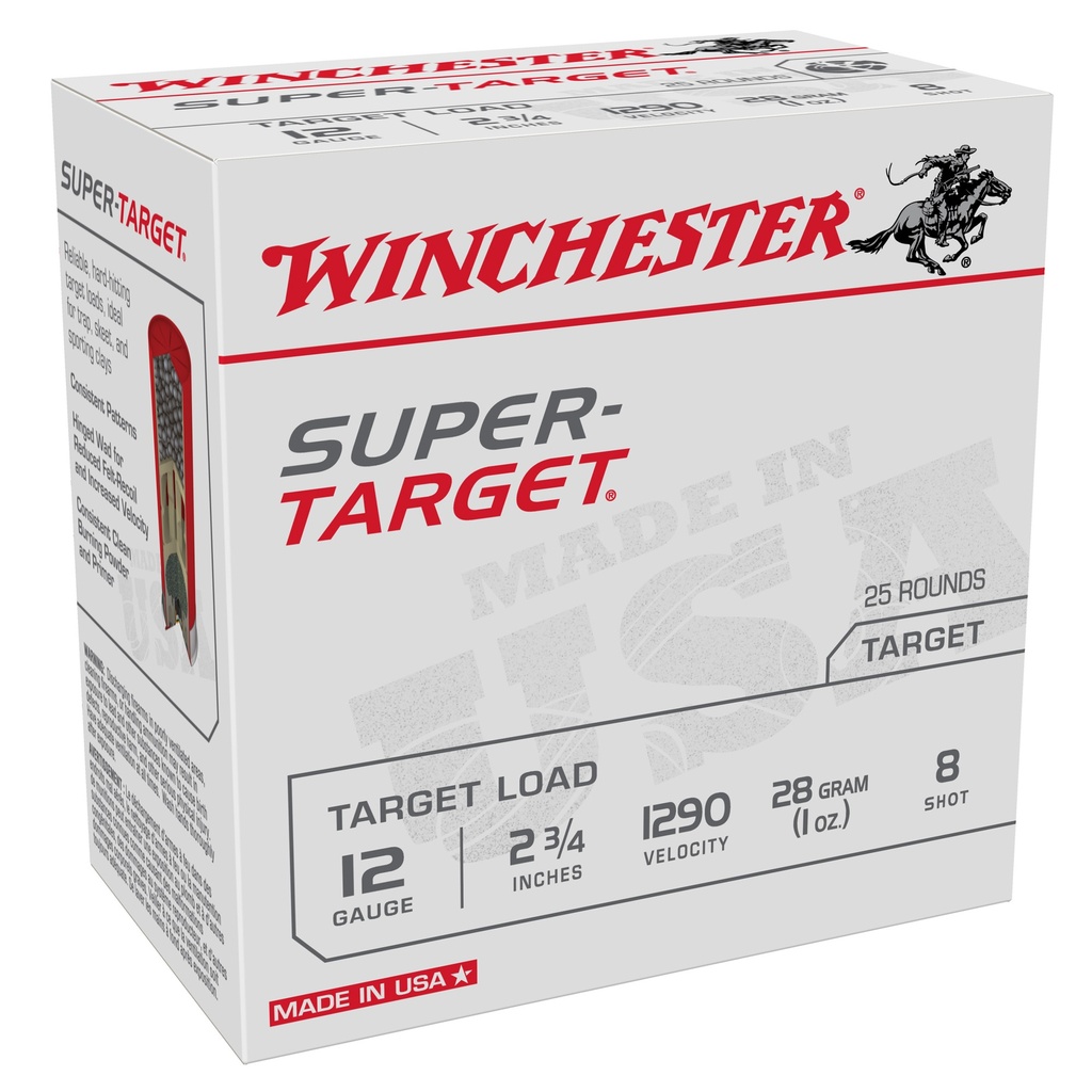 WIN SPR-TRGT 12GA 2-3/4" #8 25/250