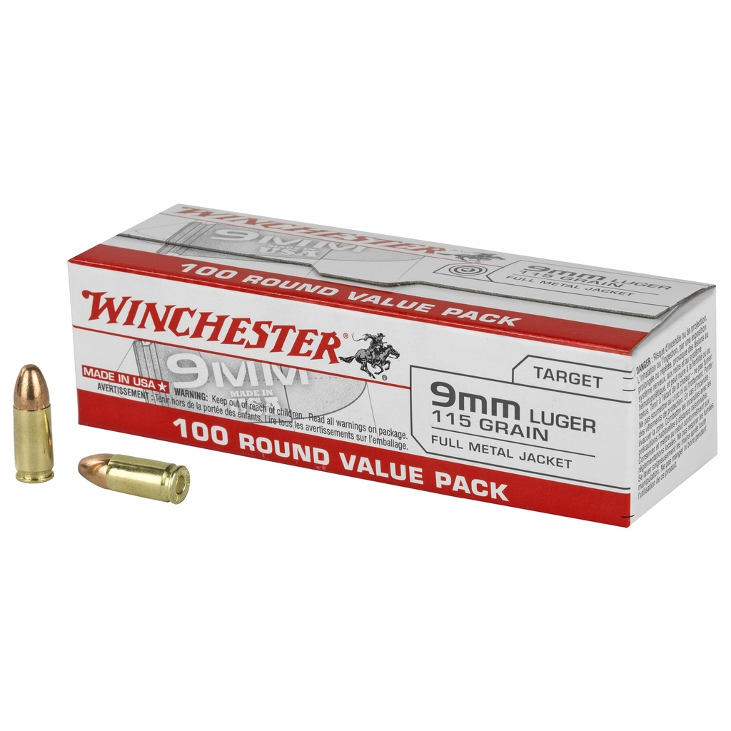 WIN USA 9MM 115GR FMJ 100/1000